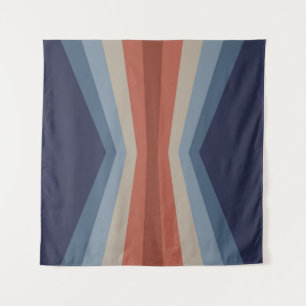Rainbow reflection in retro style tapestry