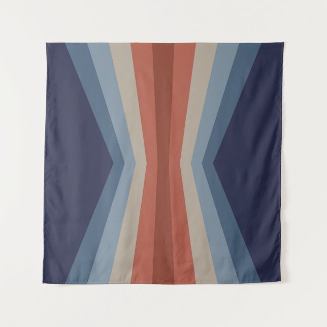 Rainbow reflection in retro style tapestry (Front)
