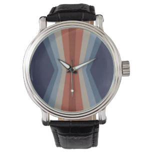 Rainbow reflection in retro style watch