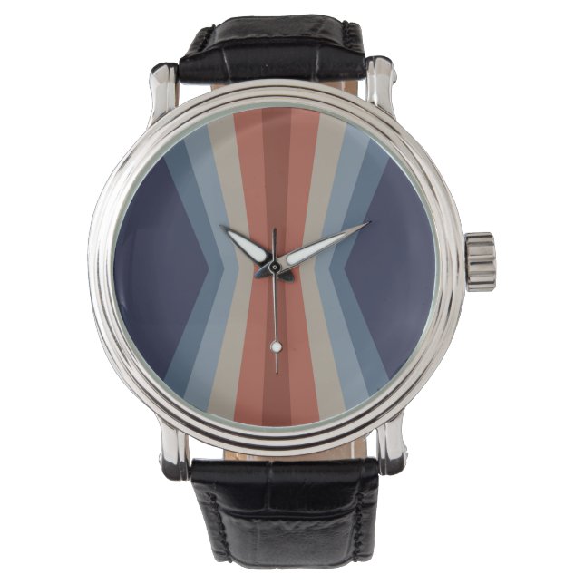 Rainbow reflection in retro style watch (Front)