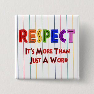 Rainbow Respect 15 Cm Square Badge
