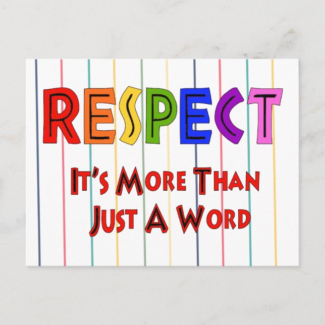 Rainbow Respect Postcard (Front)