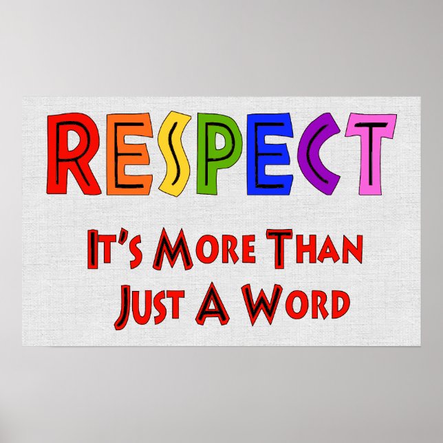 Rainbow Respect Poster (Front)