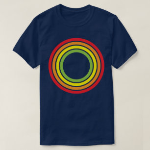 rainbow retro circles T-Shirt