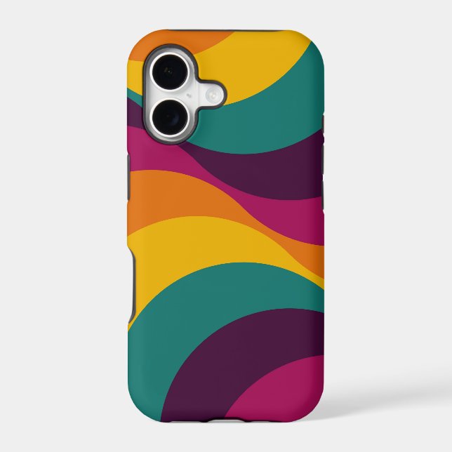Rainbow Retro Wavy Pattern (Back)