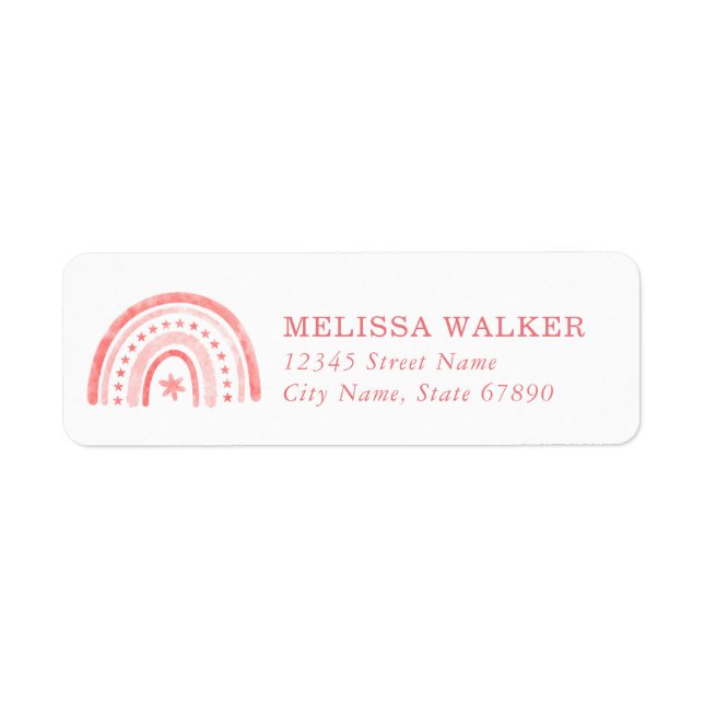Rainbow Return Address Labels (Front)