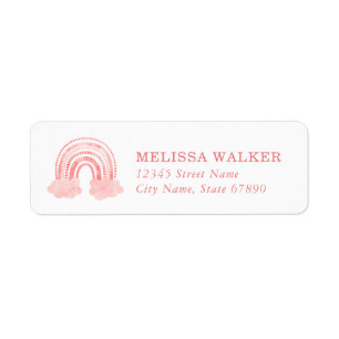 Rainbow Return Address Labels