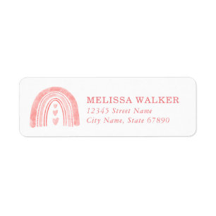 Rainbow Return Address Labels