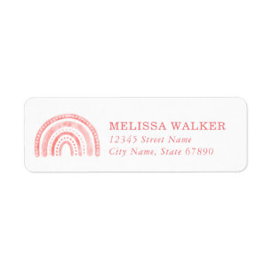 Rainbow Return Address Labels