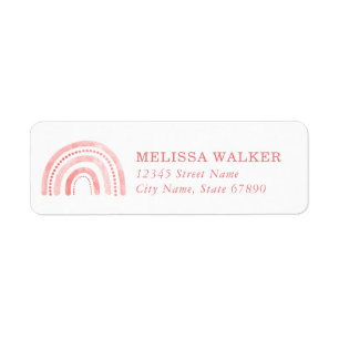Rainbow Return Address Labels