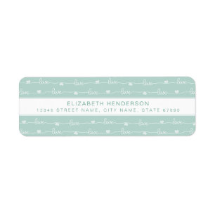 Rainbow Return Address Labels