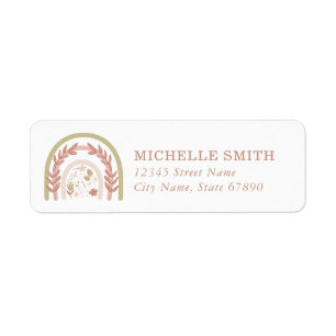Rainbow Return Address Labels