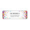 Rainbow Return Address Labels | Birthday Party