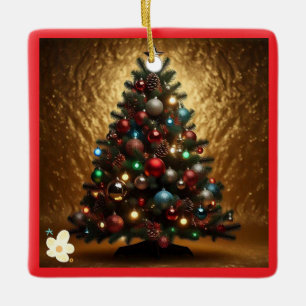 "Rainbow Reverie" Ceramic Ornament