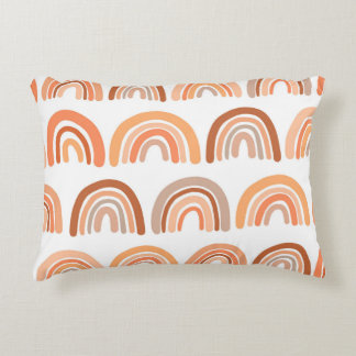 Rainbow Reverie: Vintage Vibrance Decorative Cushion