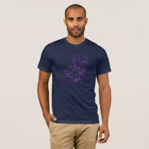 Rainbow Rex Tee: Purple