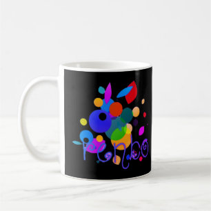 Rainbow Rhapsody: Happy Rainbow-Coloured Design" H Coffee Mug