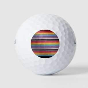 Rainbow Ribbon Cable Golf Ball