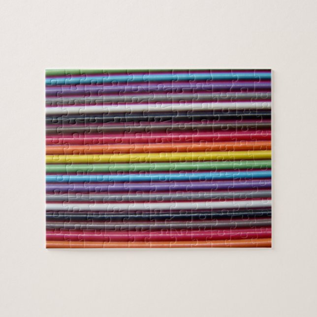 Rainbow Ribbon Cable Jigsaw Puzzle (Horizontal)