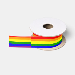 Rainbow Ribbon Satin Ribbon