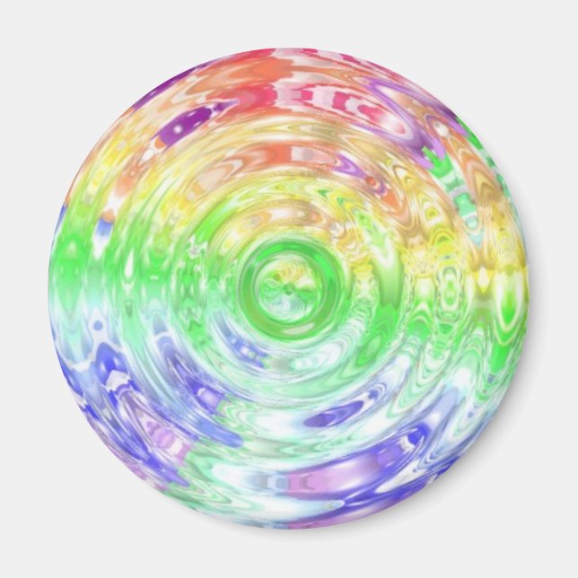 Rainbow Ripple Magnet (Front)