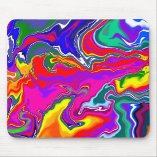 Rainbow River Fluid Art Mouse Mat