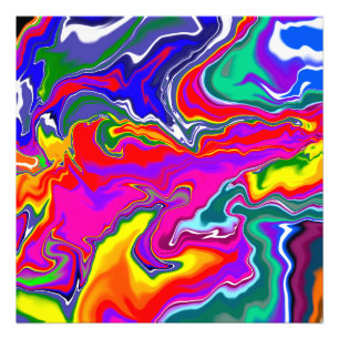 Rainbow River Fluid Art Photo Print