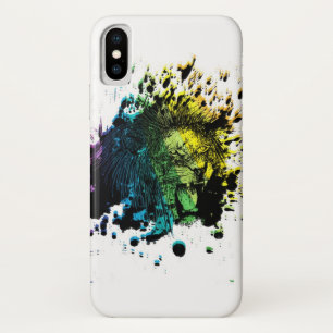 Rainbow Roaring Lion iPhone X Case