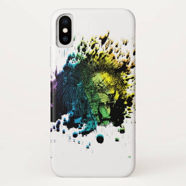 Rainbow Roaring Lion Case-Mate iPhone Case (Back)