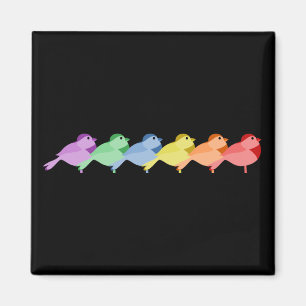 Rainbow Robins Magnet