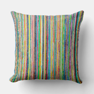Rainbow Roll 20 x 20 Poly Throw Pillow