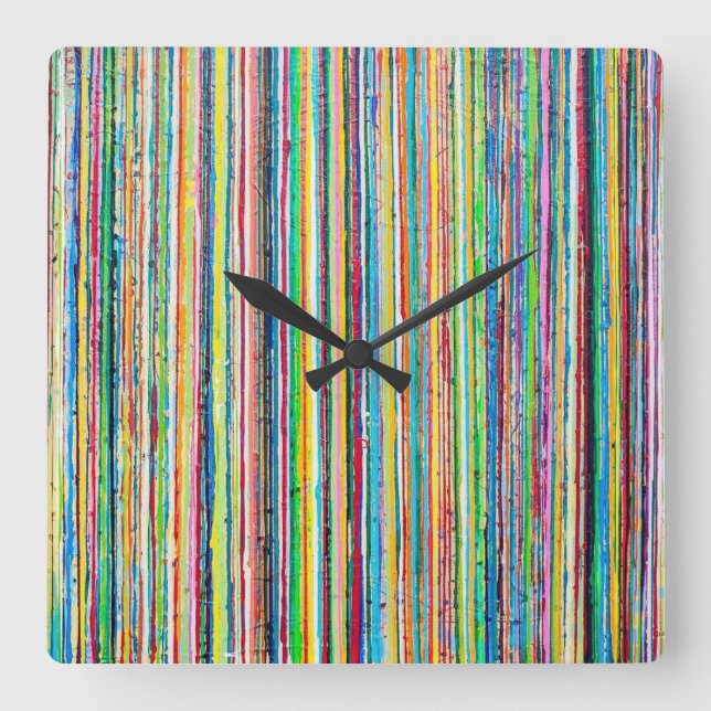 Rainbow Roll Wall Clock (Front)