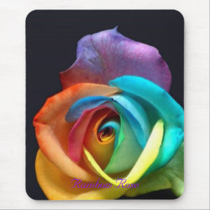 Rainbow Rose Mouse Mat