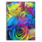 Rainbow rose notebook
