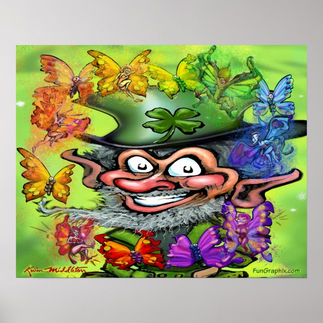 Rainbow roses and Faeries Grocery Bag Poster (Front)