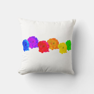 Rainbow Roses Cushion