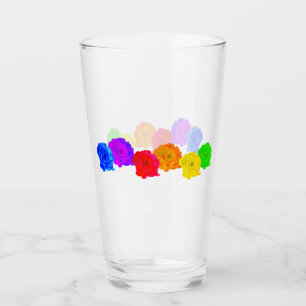 Rainbow Roses Glass