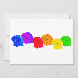 Rainbow Roses Invitation