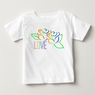 Rainbow Roses Love Baby T-Shirt