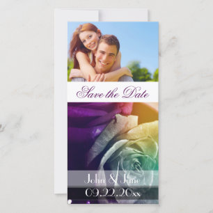 Rainbow Roses/photo  "Save the Date" Save The Date