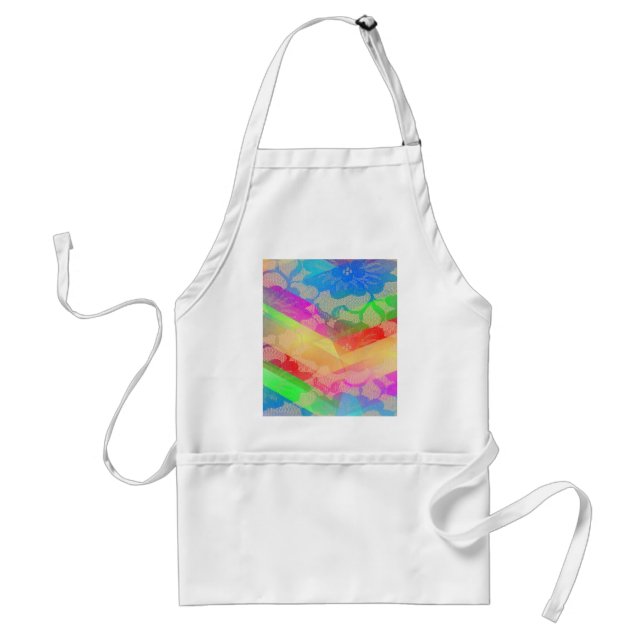 Rainbow Roses Standard Apron (Front)