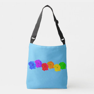 Rainbow Roses Sweet Delight Crossbody Bag