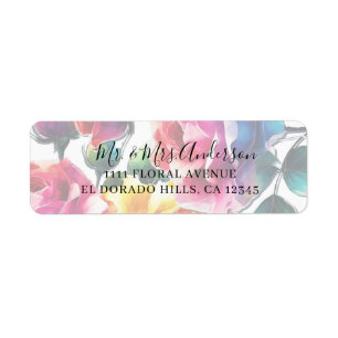Rainbow Roses Vibrant Colourful Floral Wedding