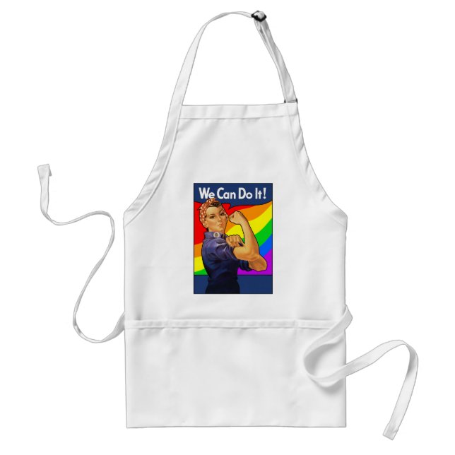 Rainbow Rosie Standard Apron (Front)