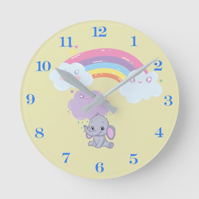 Rainbow Round Clock (Front)