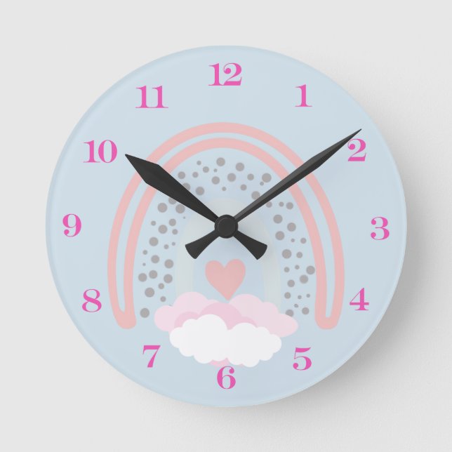 Rainbow Round Clock (Front)