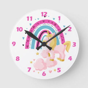 Rainbow Round Clock