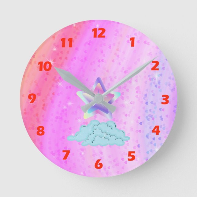 Rainbow Round Clock (Front)