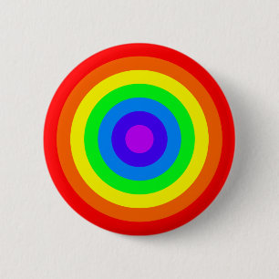Rainbow Roundel 6 Cm Round Badge