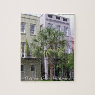 Rainbow Row, Charleston Jigsaw Puzzle